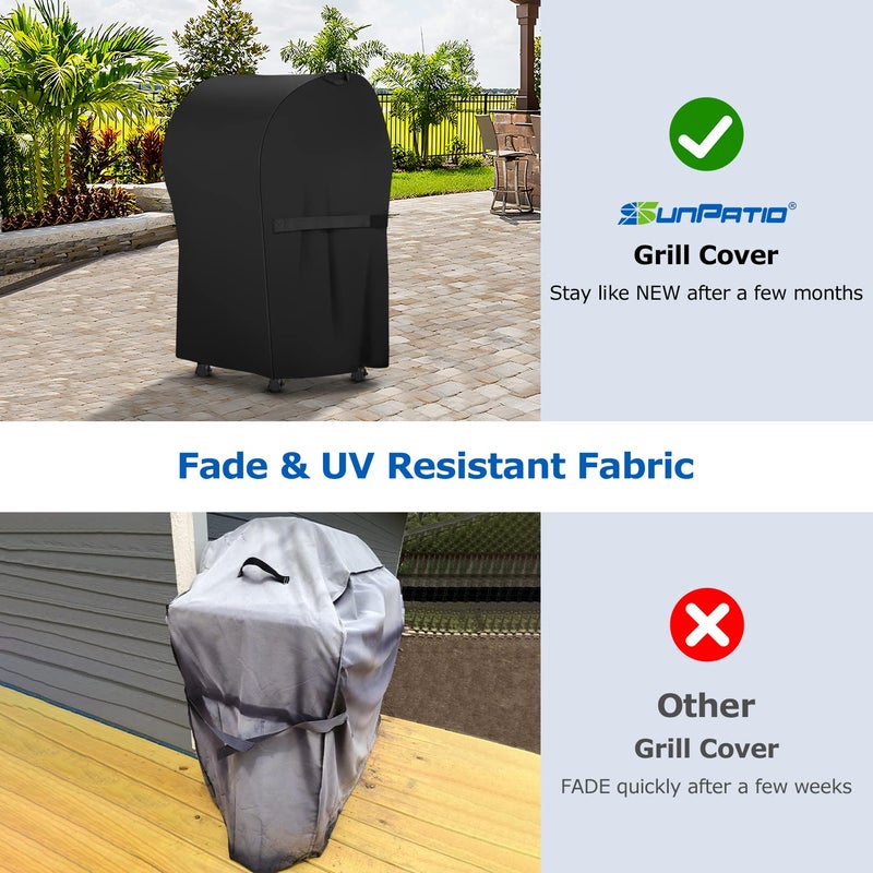 SunPatio 2 Burner Grill Cover 30 Inch, Heavy Duty Waterproof Small BBQ Cover Compatible for Weber Spirit 210 Series, Charbroil, Kenmore Grills, Compared to Weber 7105 (Not Fit for Spirit II E-210) - Image 3